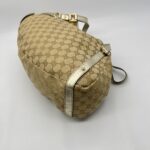 Gucci Abey Tote Bag GG Canvas Gold GHW