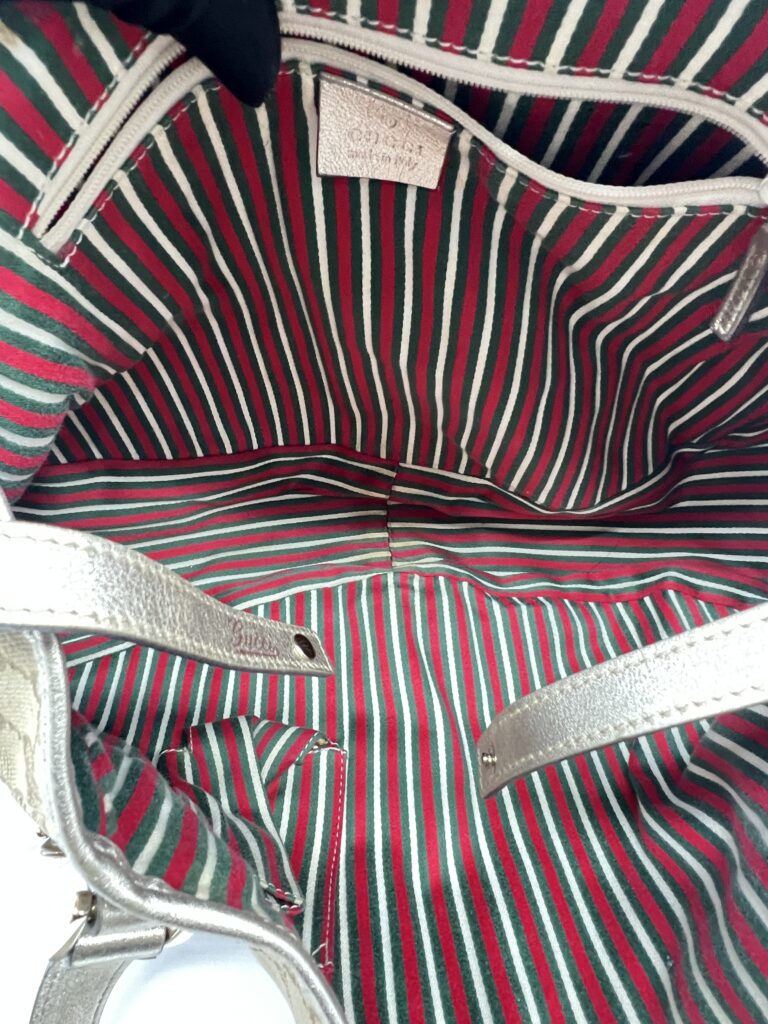 Gucci Abey Tote Bag GG Canvas Gold GHW
