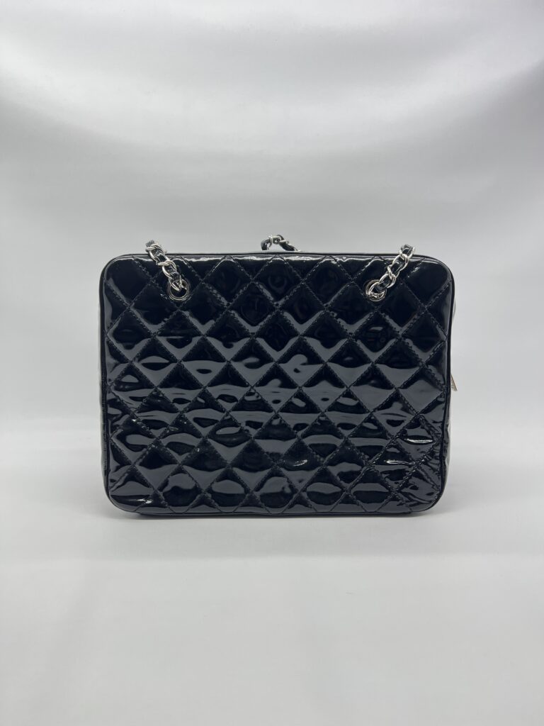 Chanel Brilliant Patent Camera Vernis Black SHW