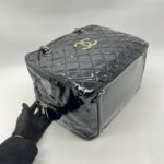 Chanel Brilliant Patent Camera Vernis Black SHW