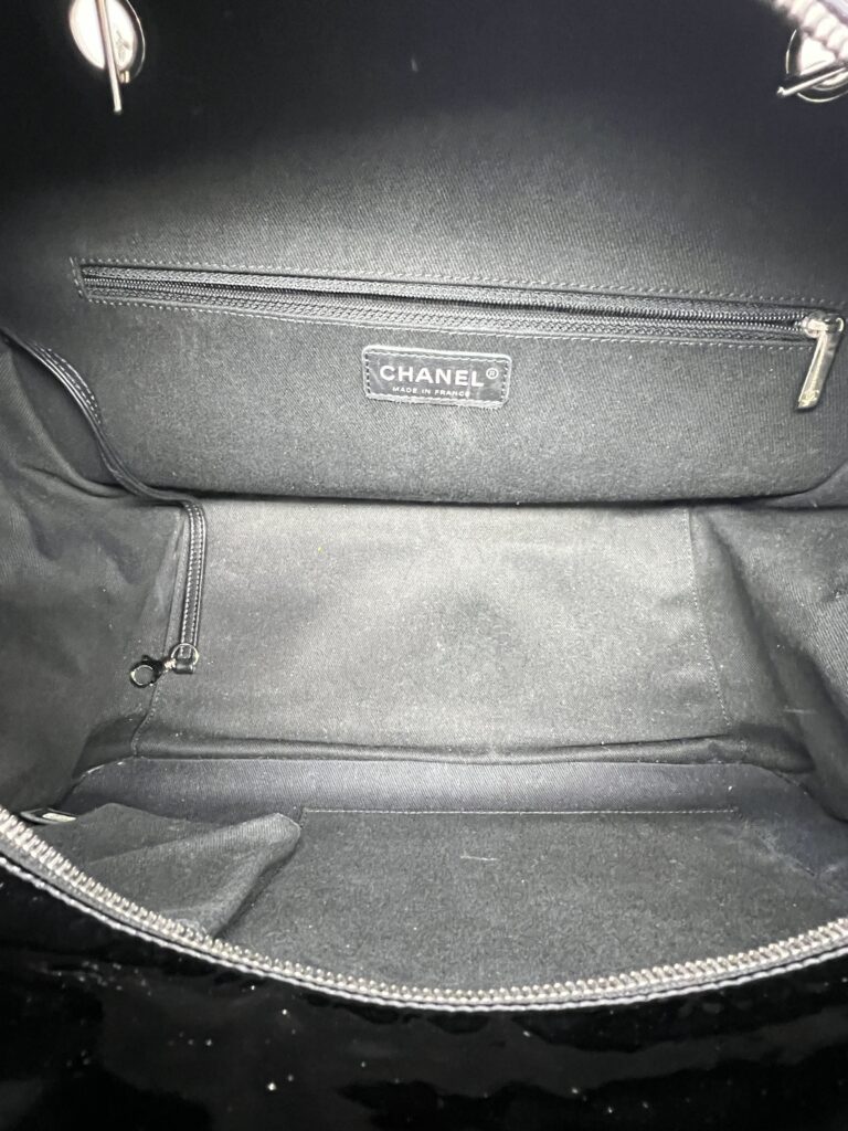 Chanel Brilliant Patent Camera Vernis Black SHW