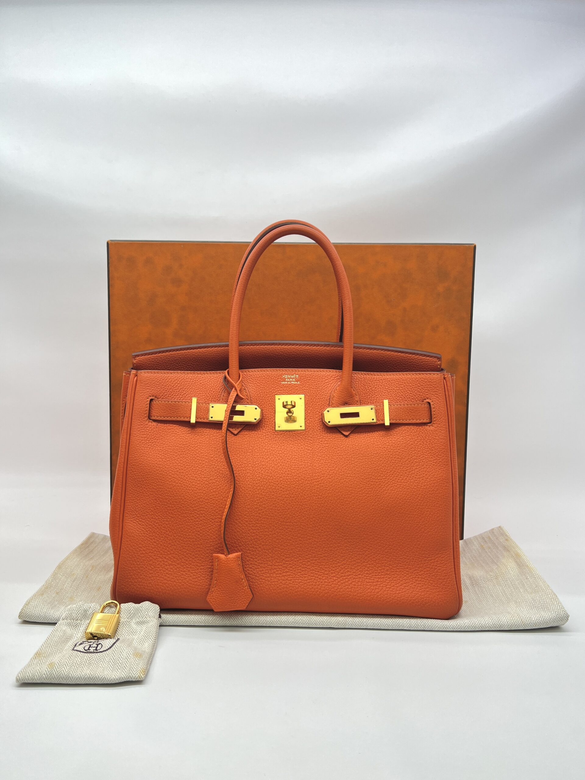 Hermes Birkin 30 Togo Orange Poppy GHW