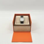 Hermes Cape Cod Automatique Embossed Croco Noir Strap PHW