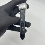 Hermes Cape Cod Automatique Embossed Croco Noir Strap PHW