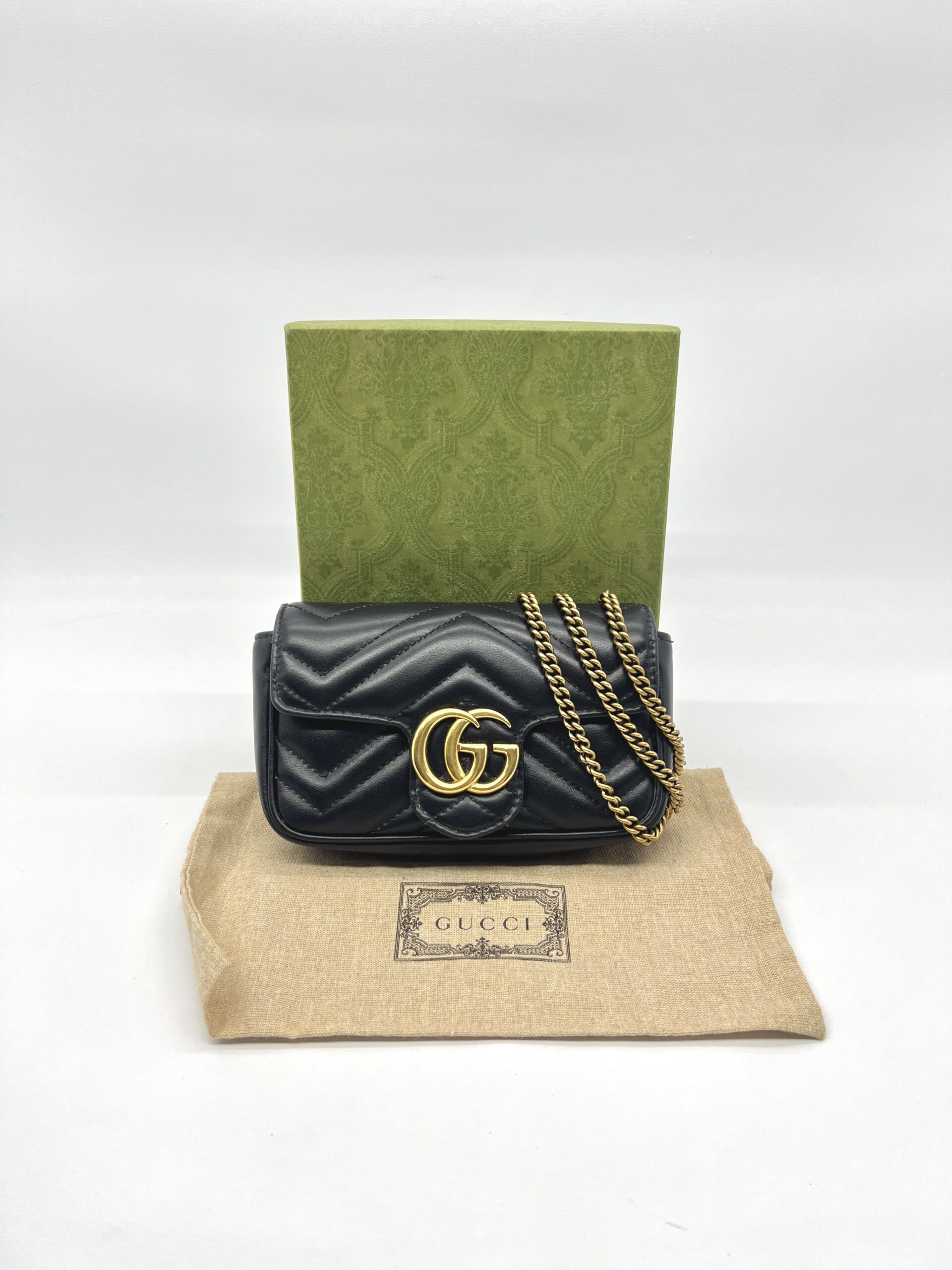 Gucci Marmont Super Mini Black GHW