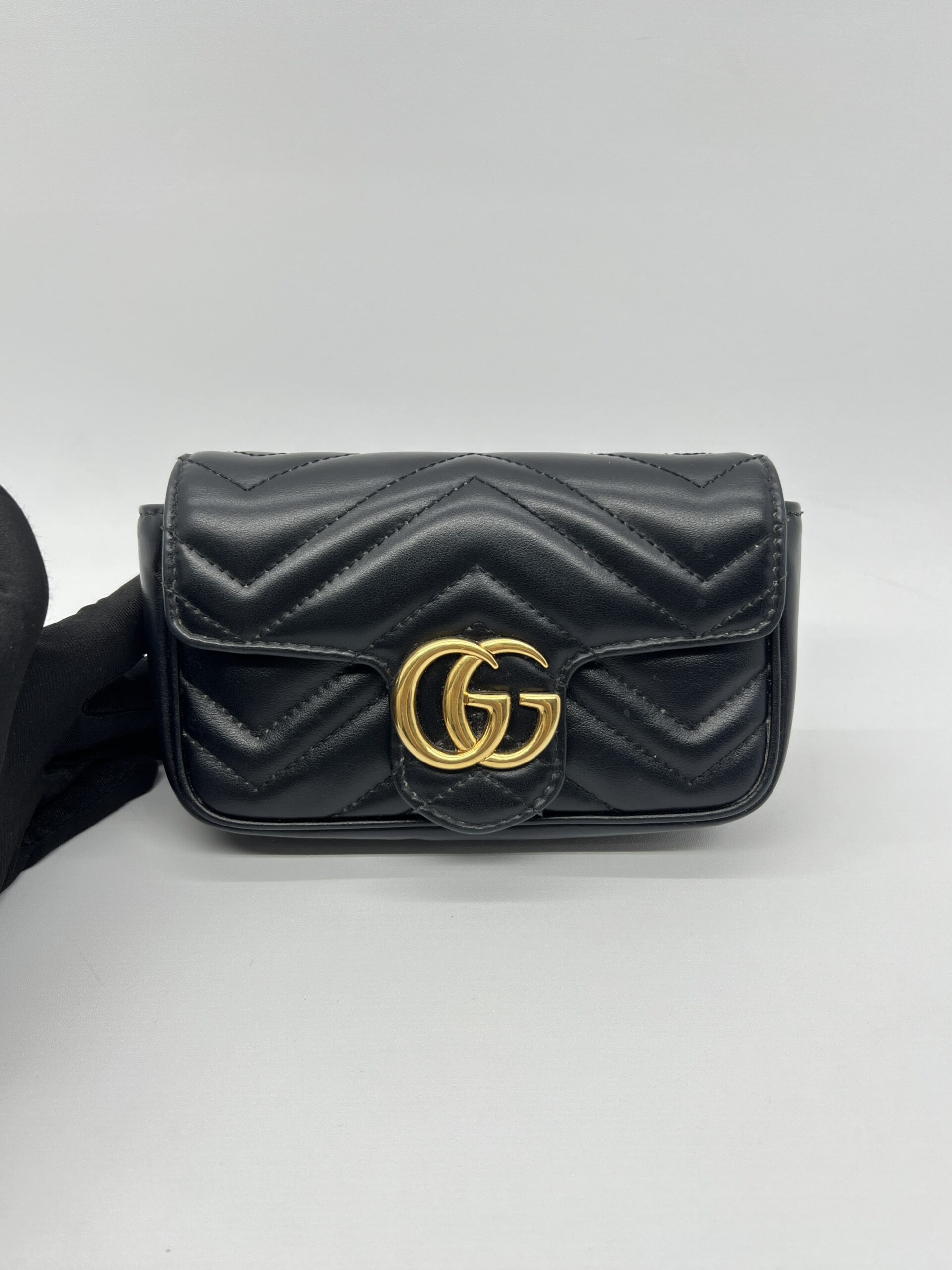 Gucci Marmont Super Mini Black GHW
