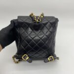 Chanel Vintage Duma Backpack Lambskin Black GHW