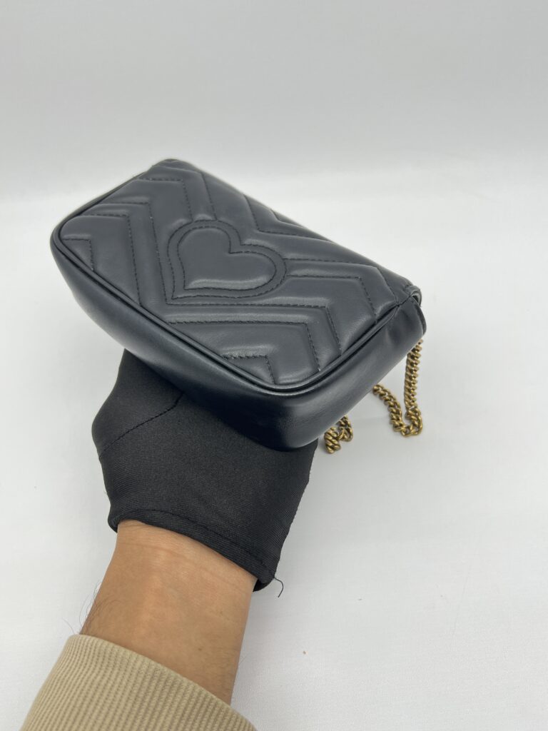 Gucci Marmont Super Mini Black GHW
