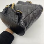 Chanel Vintage Duma Backpack Lambskin Black GHW