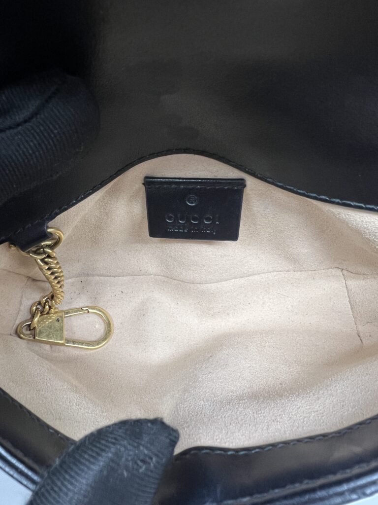 Gucci Marmont Super Mini Black GHW