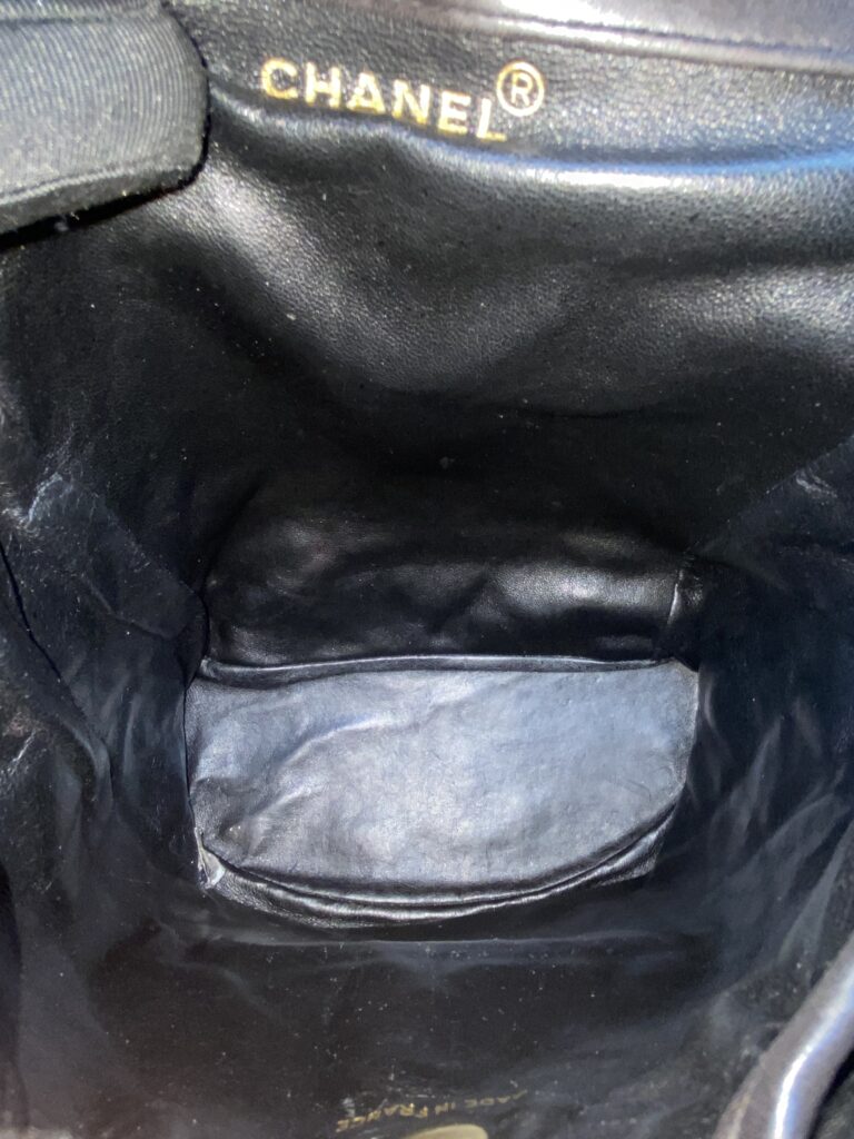 Chanel Vintage Duma Backpack Lambskin Black GHW
