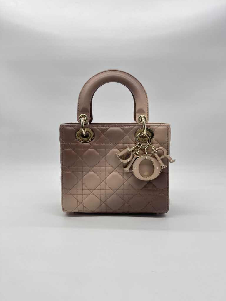 Dior Lady Dior Small Gradient Lambskin Nude Mauve LGHW