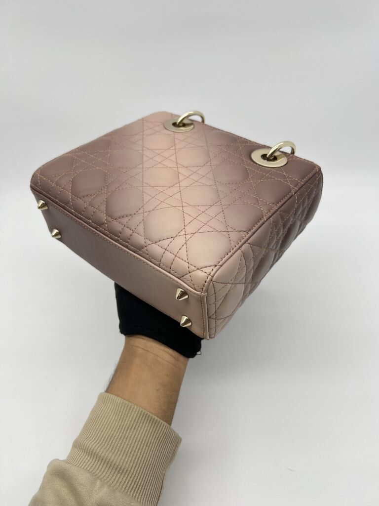 Dior Lady Dior Small Gradient Lambskin Nude Mauve LGHW