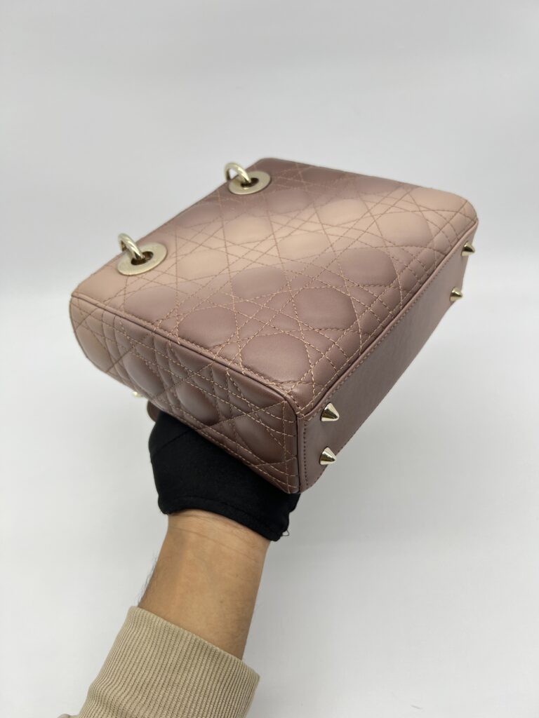 Dior Lady Dior Small Gradient Lambskin Nude Mauve LGHW