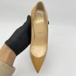 Christian Louboutin Pigalle Pump Heels Patent Nude
