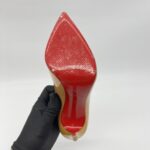 Christian Louboutin Pigalle Pump Heels Patent Nude