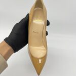 Christian Louboutin Pigalle Pump Heels Patent Nude