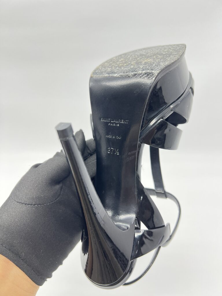 Saint Laurent Tribute Heels Shint Black
