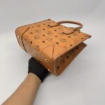 MCM Munchel Small Tote Visetos Canvas Cognac