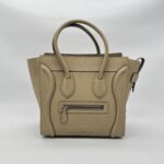 Celine Micro Luggage Taupe SHW