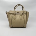 Celine Micro Luggage Taupe SHW