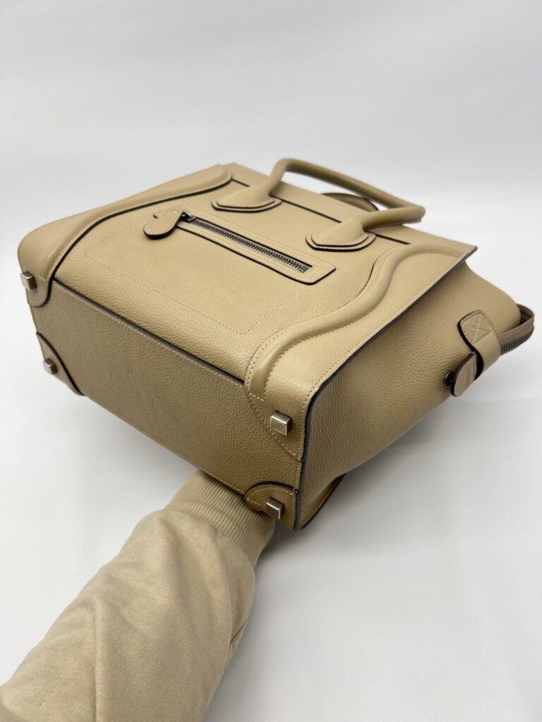 Celine Micro Luggage Taupe SHW