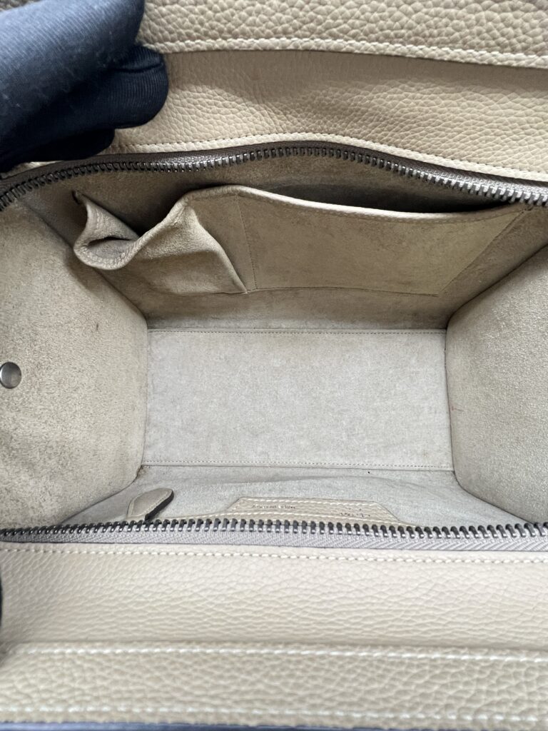 Celine Micro Luggage Taupe SHW
