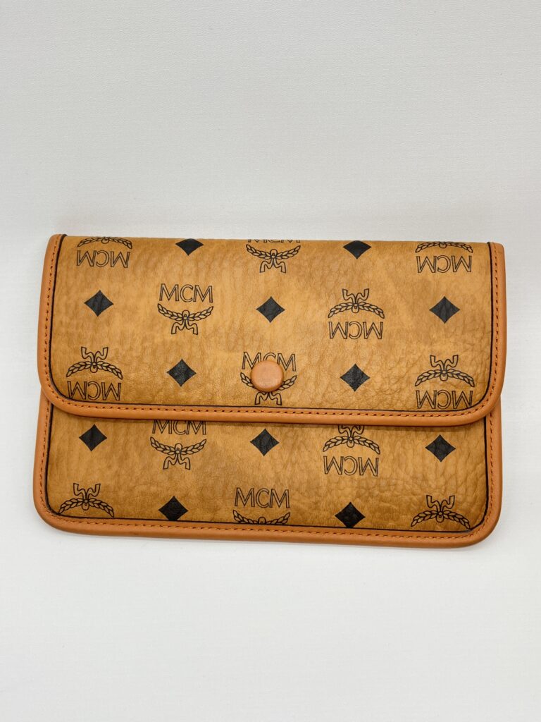 MCM Dessau Drawstring Visetos Canvas Cognac