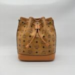 MCM Dessau Drawstring Visetos Canvas Cognac