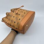 MCM Dessau Drawstring Visetos Canvas Cognac