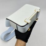 Hermes Geta Chevre Bleu Brume GHW