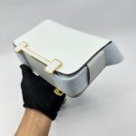 Hermes Geta Chevre Bleu Brume GHW