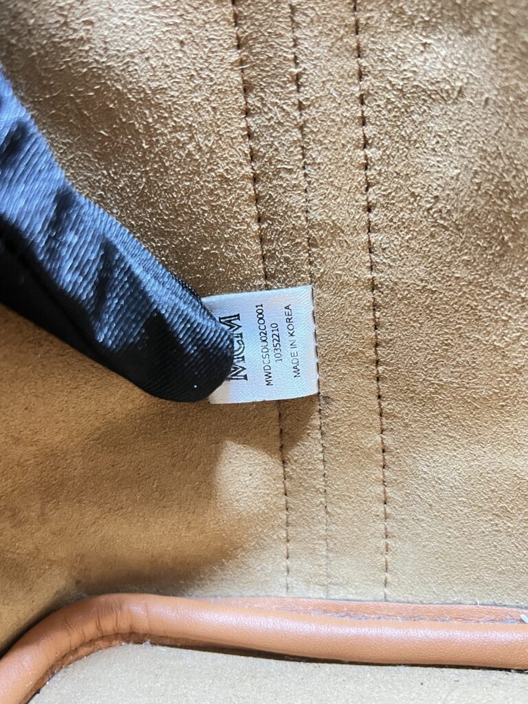 MCM Dessau Drawstring Visetos Canvas Cognac