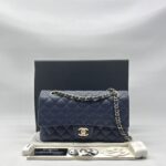 Chanel Classic Medium D.FLap Caviar Navy LGHW