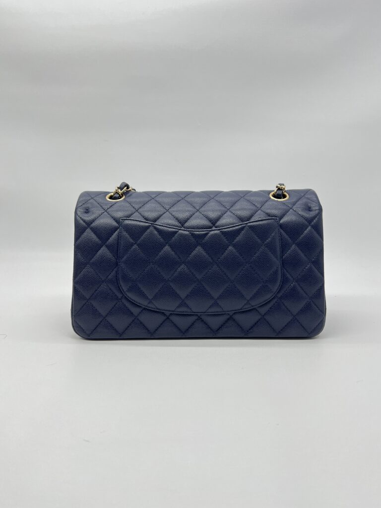 Chanel Classic Medium D.FLap Caviar Navy LGHW
