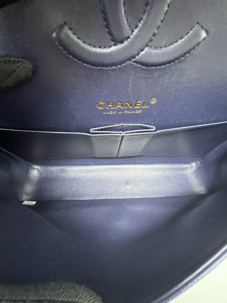 Chanel Classic Medium D.FLap Caviar Navy LGHW
