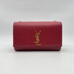 Saint Laurent Kate Medium Grained Red GHW