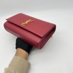 Saint Laurent Kate Medium Grained Red GHW