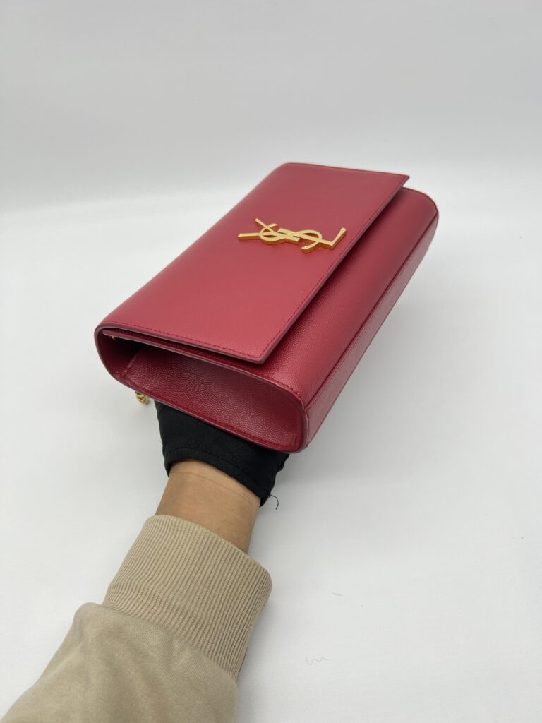 Saint Laurent Kate Medium Grained Red GHW