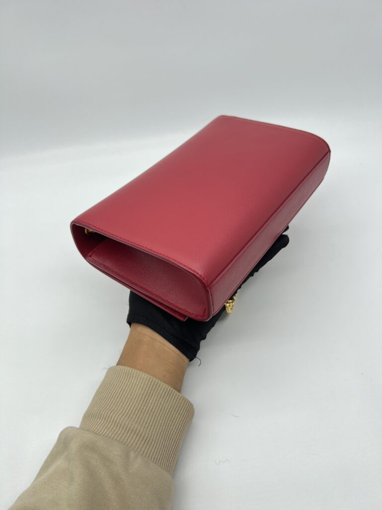 Saint Laurent Kate Medium Grained Red GHW