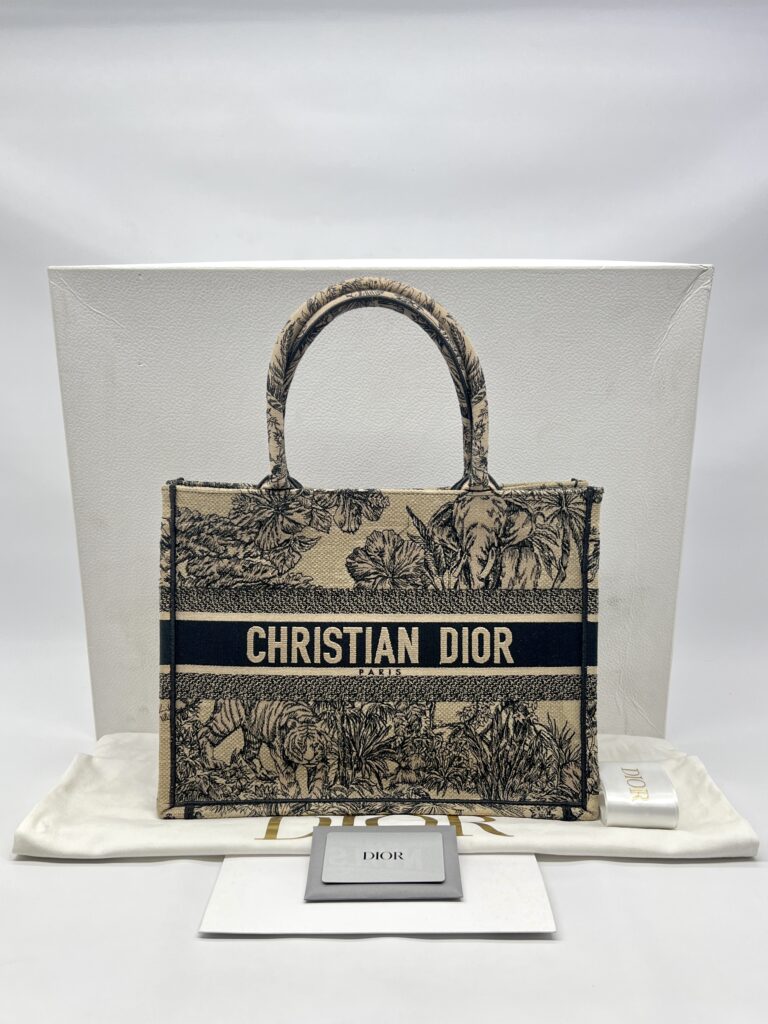 Dior Medium Book Tote Canvas Brown Toile De Jouy
