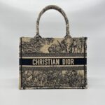 Dior Medium Book Tote Canvas Brown Toile De Jouy