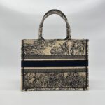 Dior Medium Book Tote Canvas Brown Toile De Jouy