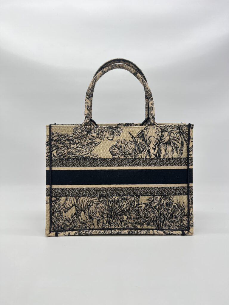 Dior Medium Book Tote Canvas Brown Toile De Jouy