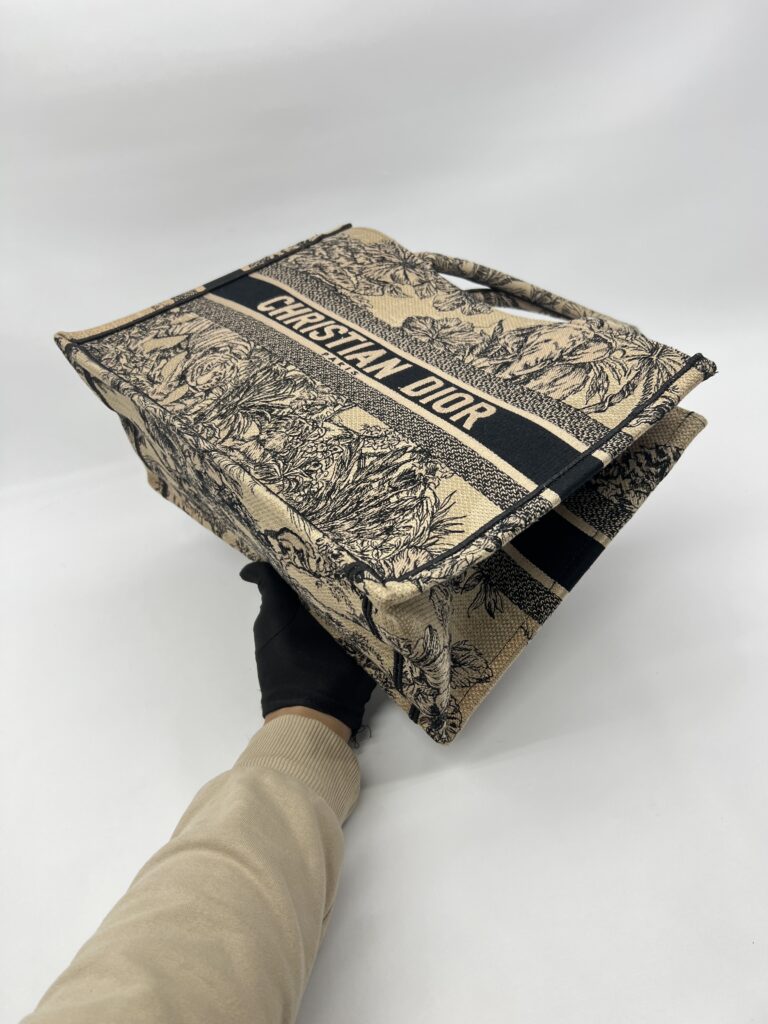 Dior Medium Book Tote Canvas Brown Toile De Jouy