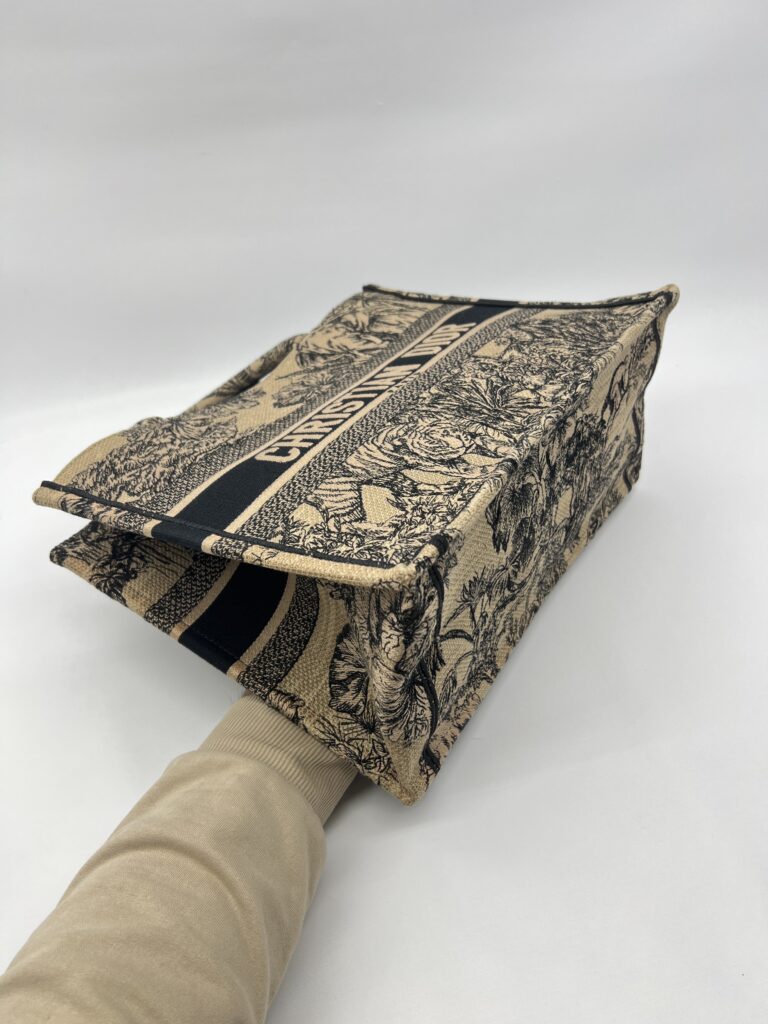 Dior Medium Book Tote Canvas Brown Toile De Jouy