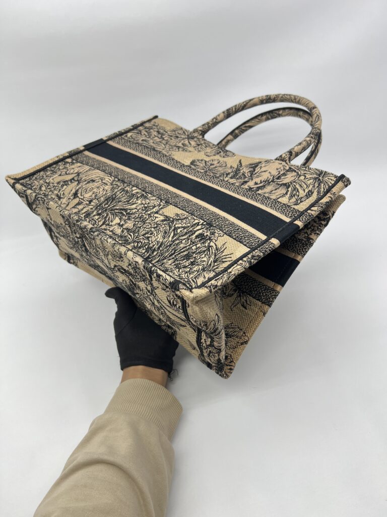 Dior Medium Book Tote Canvas Brown Toile De Jouy