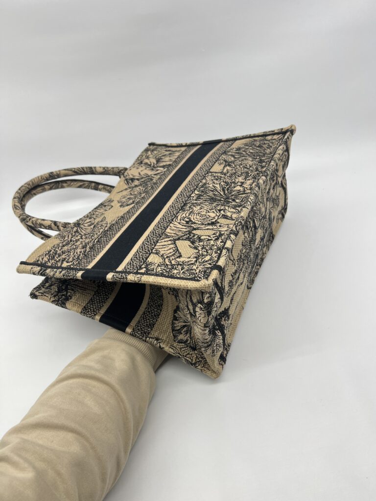 Dior Medium Book Tote Canvas Brown Toile De Jouy