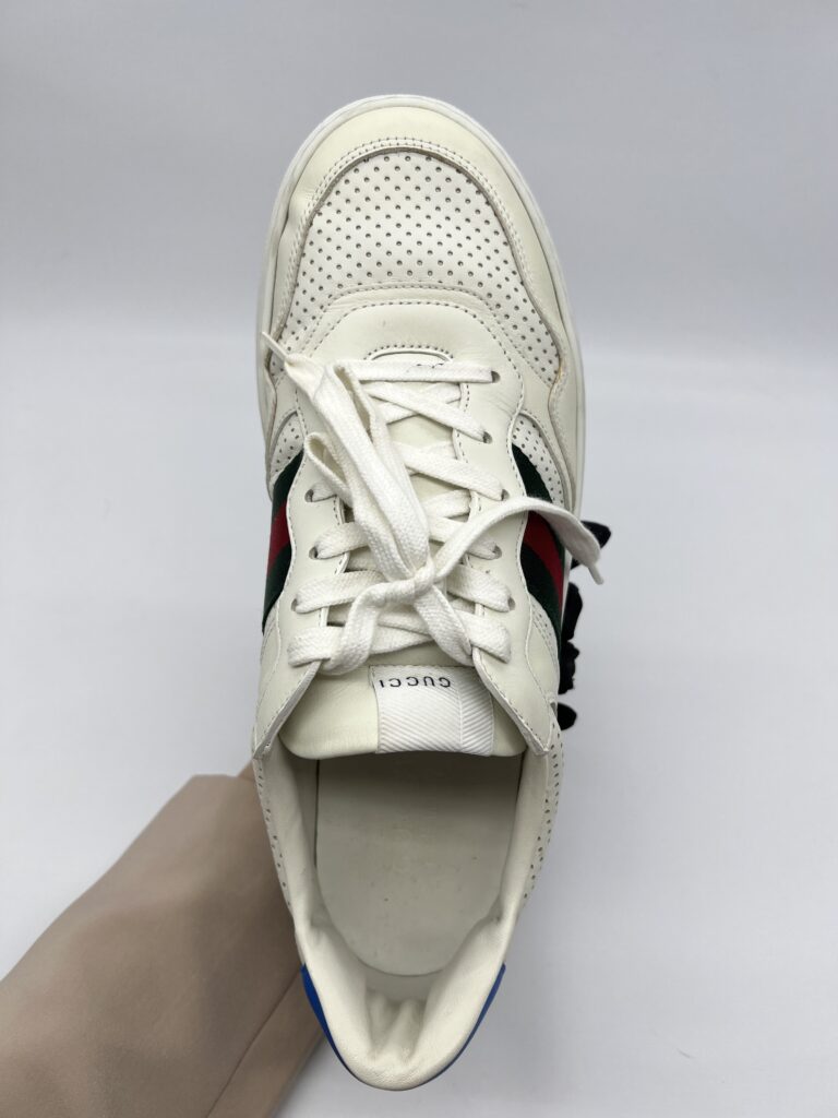 Gucci Ace Sneakers Chunky Perforated White Blue