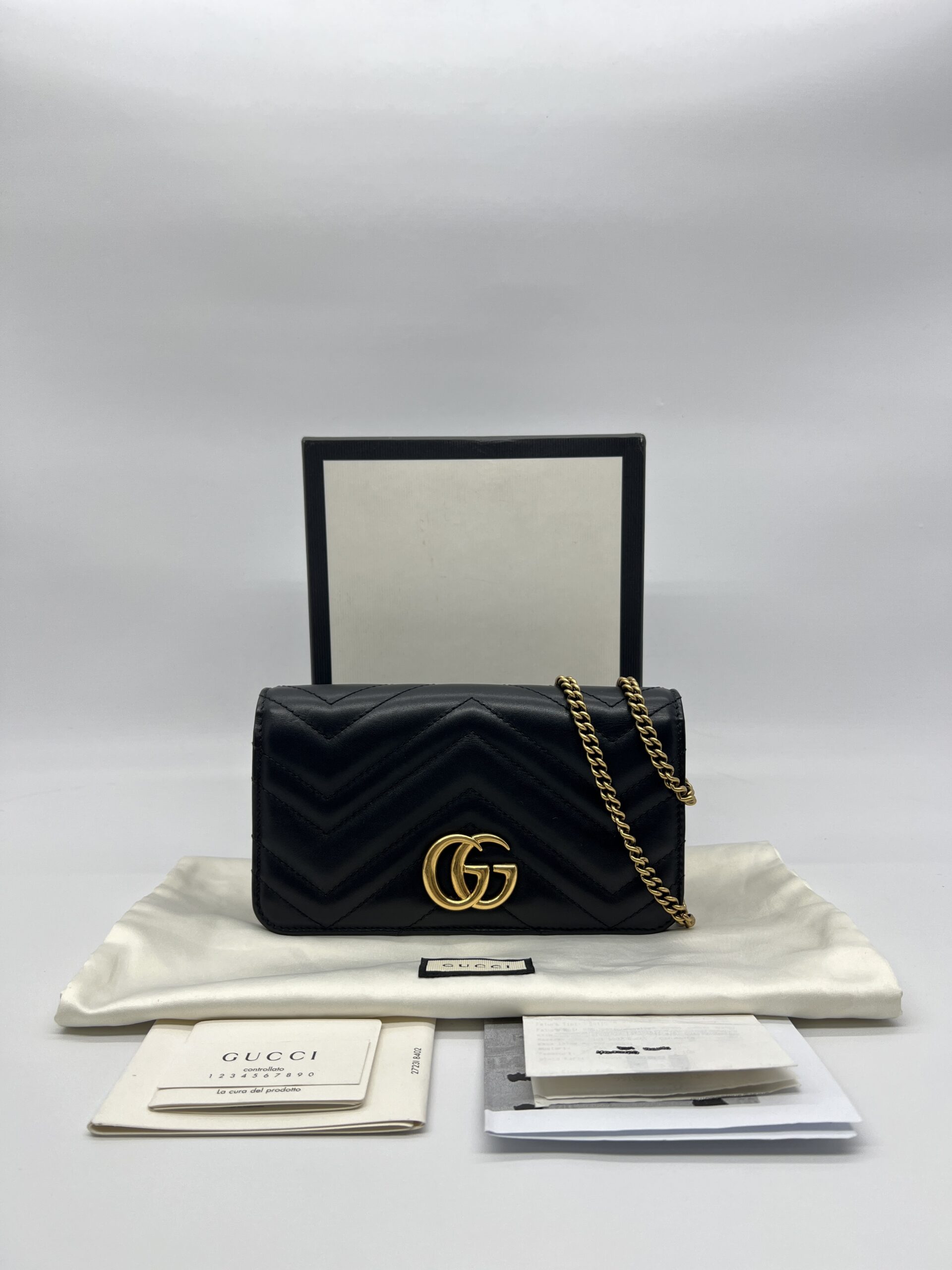 Gucci GG Marmont WOC Black GHW